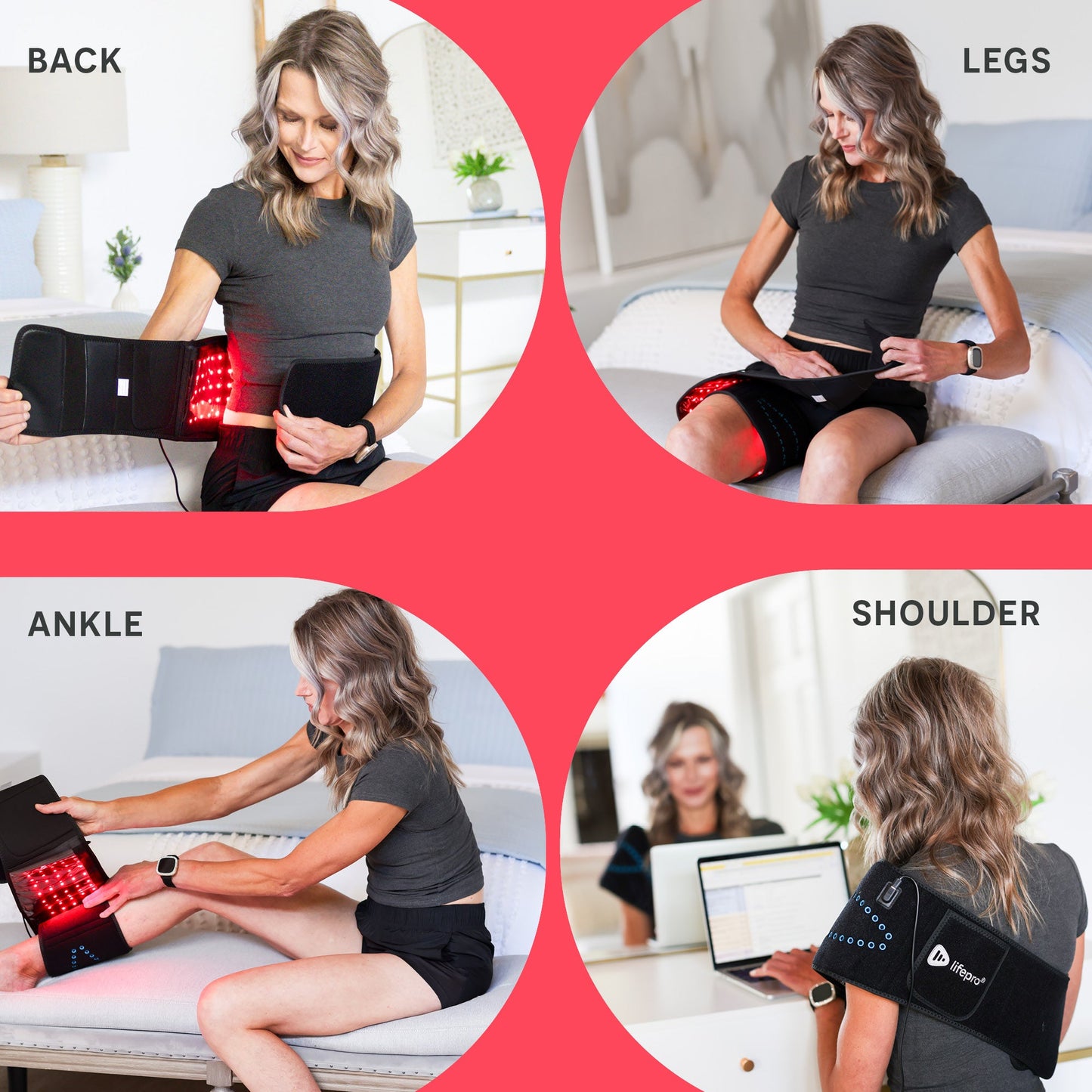 AllevaRed Pro Light Therapy Belt