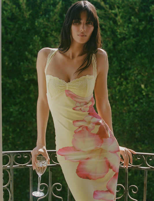 NYOMI MAXI DRESS - YELLOW