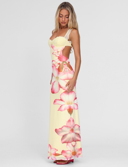 NYOMI MAXI DRESS - YELLOW